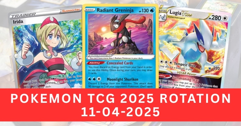 Pokemon TCG 2025 Standard Format xoay tua bắt đầu khi nào
