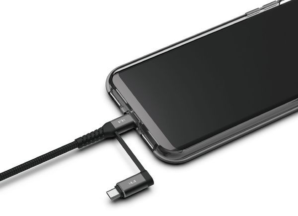so sánh Cáp sạc Android Fast Charging Multi-Plug Cable 200cm Feeltek USB-C MicroUSB màu đen