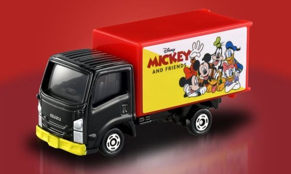 Đồ chơi mô hình xe Tomica No. 48 Isuzu Elf Mickey & Friends Truck xe tải disney màu đỏ đen đẹp mắt thiết kế ấn tượng cao cấp chất lượng tốt giá rẻ