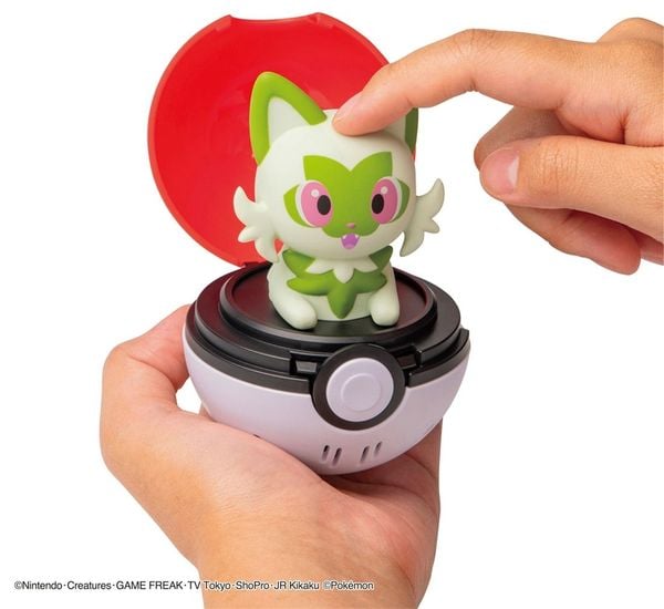 mô hình Pokemon Pyokopunyu Sprigatito Bóng Bật Poke Ball đồ chơi độc đáo cho fan sưu tầm đang có bán tại nShop