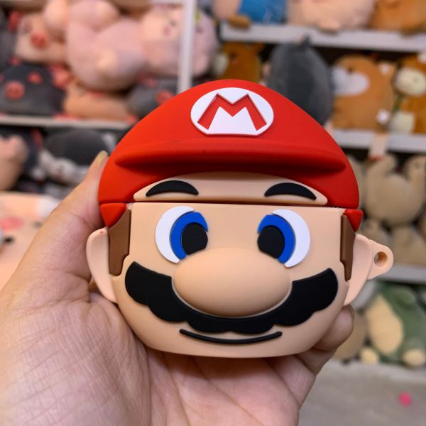 Cửa hàng bán Case ốp bảo vệ hộp sạc AirPods Pro hình nhân vật Mario Mushroom