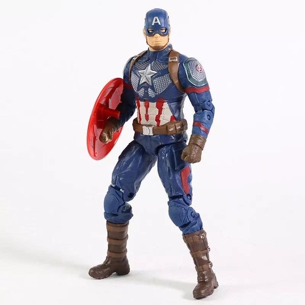 Mô hình đồ chơi siêu anh hùng Captain America Đội Trưởng Mỹ đẹp mắt chất lượng tốt giá rẻ Marvel mua trang trí trưng bày góc học tập bàn làm việc phòng khách phòng ngủ không gian sống