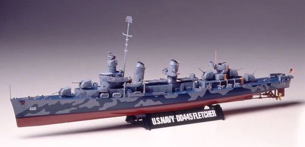 hướng dẫn ráp mô hình tàu khu trục US Navy Destroyer DD445 Fletcher 1/350 Tamiya 78012