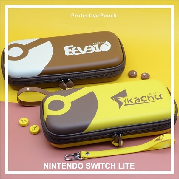 Bóp đựng máy Nintendo Switch Lite Airform nhỏ gọn hình Pokemon PIkachu Eevee