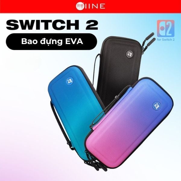 Túi Đựng Nintendo Switch 2 IINE EVA Gradient Blue L1067 chính hãng IINE nShop có bán