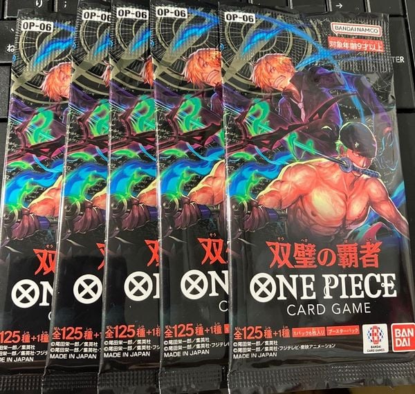 Thẻ bài One Piece Card Game Booster Pack OP-06 Wings of the Captain chính hãng bandai giấy in đẹp mắt mở random ngẫu nhiên thú vị mua sưu tầm