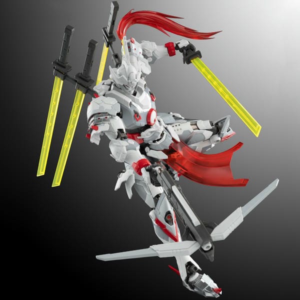 Mô hình lắp ráp robot mecha phong cách cổ trang Uy Viễn Thức Kiếm đấu Trắng