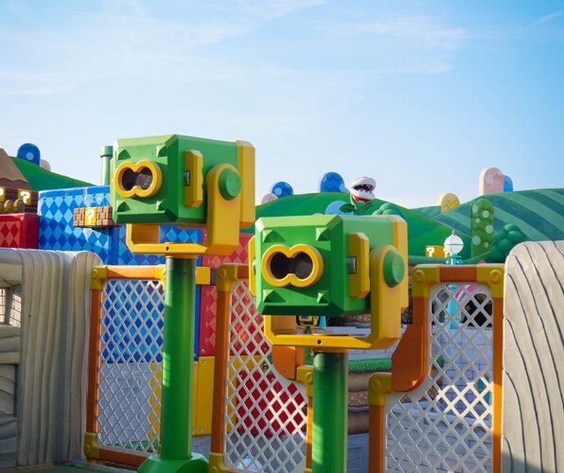 Vương quốc Nấm tràn màu sắc và Yoshi's Adventure cực kỳ chi tiết tinh xảo nào là phần không thể bỏ qua trong Công viên