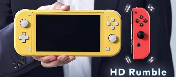 Nintendo Switch Lite thiếu đi HD Rumble