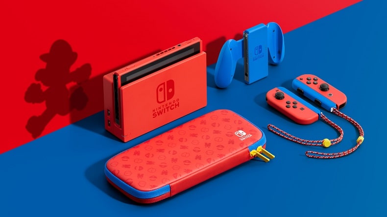 Nintendo Swith Mario Red Blue Edition