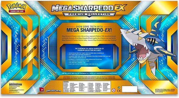 MEGA SHARPEDO EX PREMIUM COLLECTION POKEMON TRADING CARD GAME