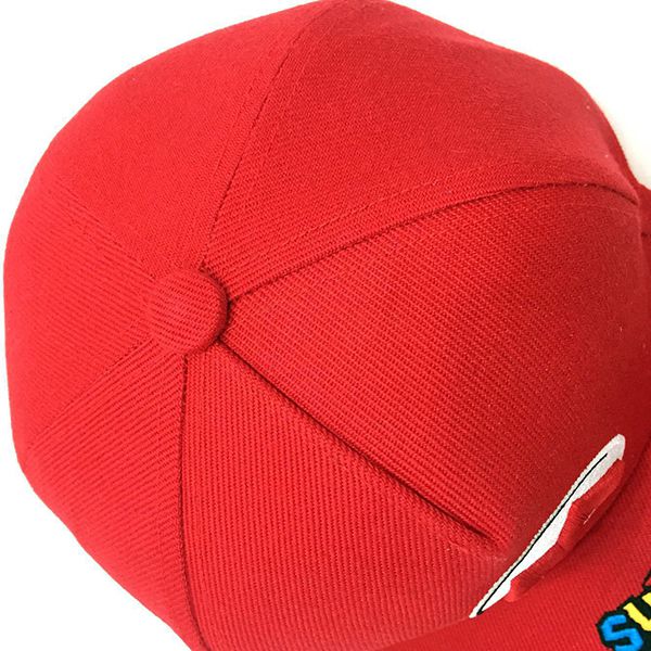Nón bóng chày thể thao Mũ nón lưỡi trai Super Mario M Đỏ