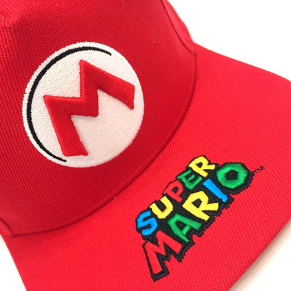Nón thể thao Mũ nón lưỡi trai Super Mario M Đỏ giá rẻ cho bé
