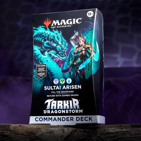 Bài Magic The Gathering Tarkir Dragonstorm Commander Deck Sultai Arisen chuyên dùng cho đấu bài chiến lược