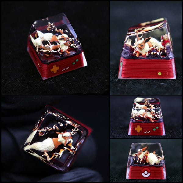 Nút Keycap Artisan Resin Pokemon Terrarium Vol 3 Flareon