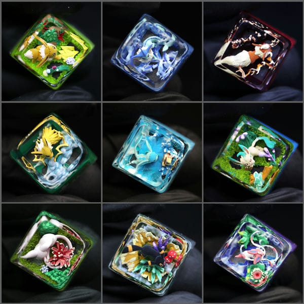 Nút Keycap Artisan Resin Pokemon Terrarium Vol 3 giá rẻ