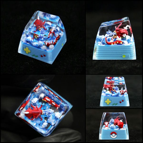 Nút Keycap Artisan Resin Pokemon Terrarium Vol 3 Shiny Red Gyarados