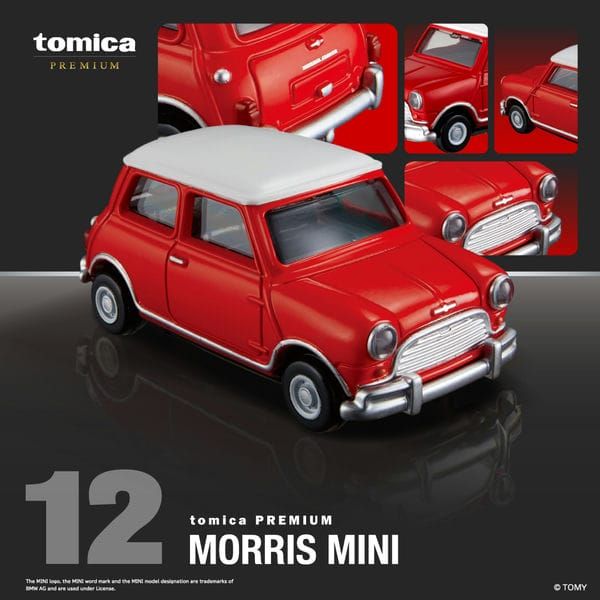 Xe mô hình đồ chơi ô tô cỡ nhỏ Tomica Premium 12 Morris Mini độ chi tiết cao màu sơn sắt nét