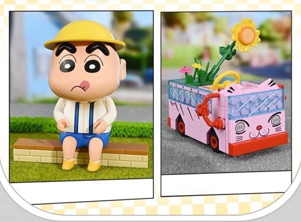 Hướng dẫn lắp ráp Mô hình Keeppley Crayon Shin Chan Xe Buýt Mini K20620 dễ thương đẹp mắt