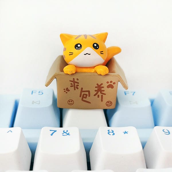 Cam Nút Keycap Mèo trong thùng giấy cho phím cơ đẹp mắt dễ thương chi tiết giá rẻ trang trí bàn phím bắt mắt