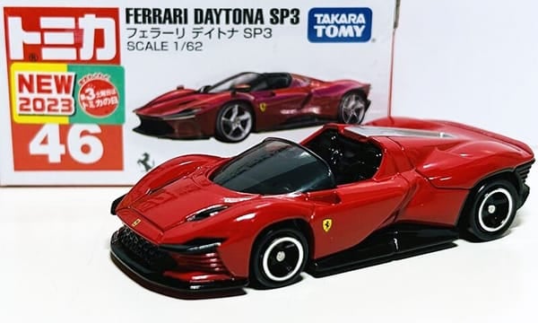 Mô hình ô tô Tomica No. 46 Ferrari Daytona SP3 chất lượng cao chính hãng Nhật Bản