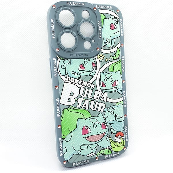 Case ốp hình Pokemon có bản quyền Bulbasaur Fushigidane giá rẻ cho iPhone 15 Pro Max