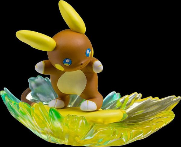 Z move Alolan Raichu Stoked Sparksurfer with Aloraichium Z Pokemon Figure