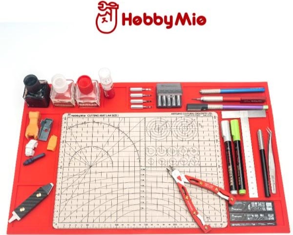 Khay lót kĩ thuật silicon đa năng chống trượt tĩnh điện Hobby Mio giúp bố trí gọn bàn mô hình