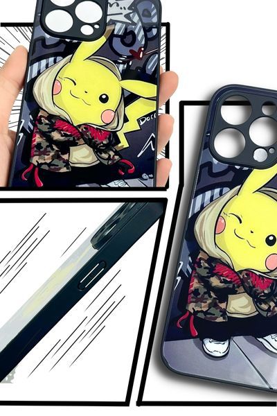 Ốp lưng Pokemon Pikachu Hoodie cho iPhone 14 Pro Pro Max giá rẻ