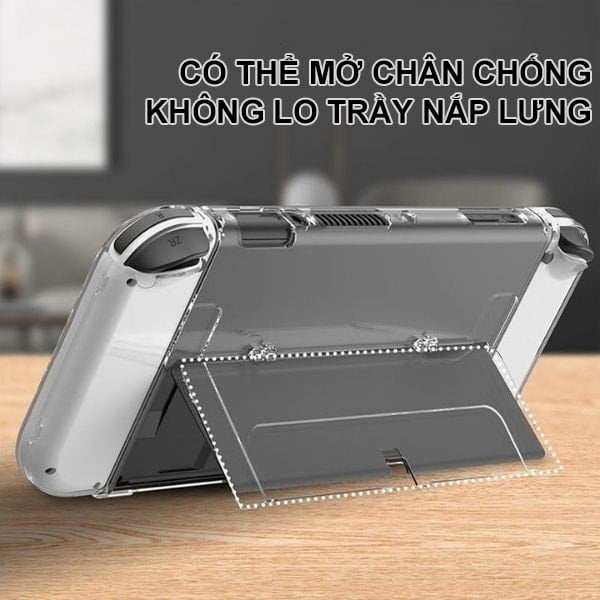 Ốp lưng trong suốt cho máy Nintendo Switch OLED