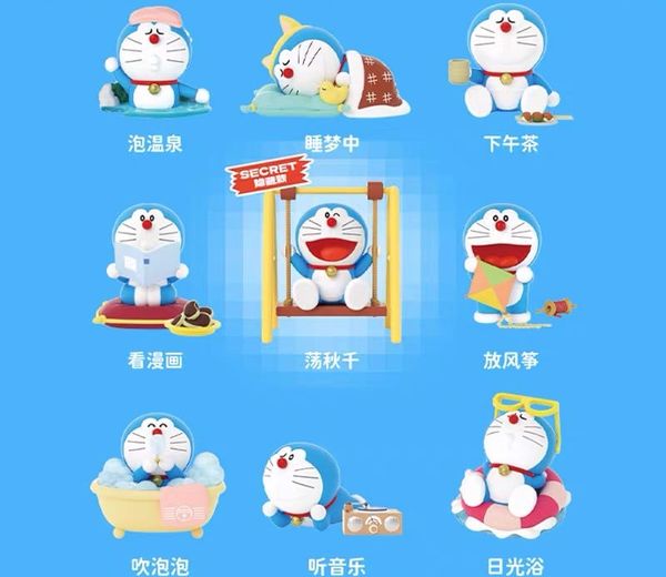 Mô hình Doraemon Take A Break Blindbox 52TOYS hộp mù ngãu nhiên đẹp mắt giá rẻ dễ thương màu sắc tươi đẹp quà tặng bé