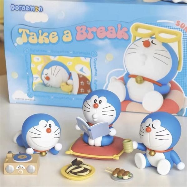 Mô hình Doraemon Take A Break Blindbox 52TOYS hộp mù ngãu nhiên giá rẻ chất lượng tốt màu sơn chi tiết đẹp mắt trang
