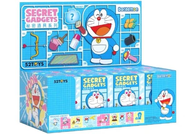 Mô hình Doraemon Magic Gadgets Blindbox 52TOYS hộp mù ngãu nhiên mua làm quà tặng bé nhỏ trẻ em người lớn mua trang tr