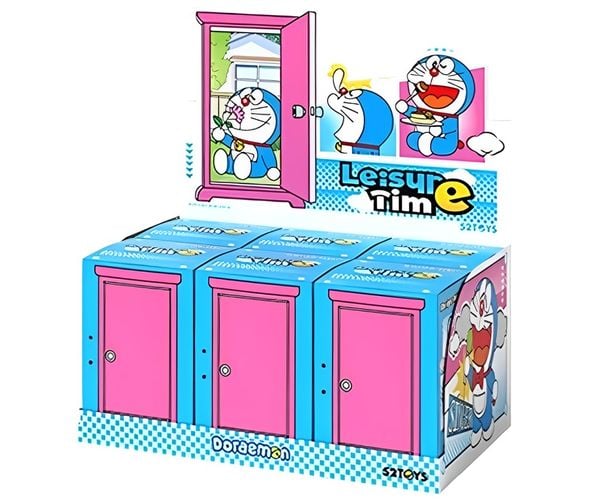 Mô hình Doraemon Leisure Time Blindbox 52TOYS hộp mù ngãu nhiên mua làm quà tặng bé nhỏ trẻ em người lớn mua trang tr