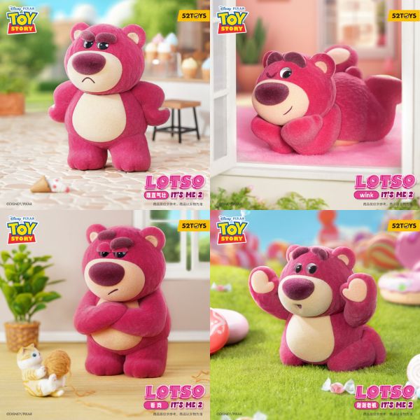 Mô hình Gấu Dâu Lotso It's Me 2 Blindbox 52TOYS hộp mù ngãu nhiên mua làm quà tặng bé nhỏ trẻ em người lớn mua trang tr