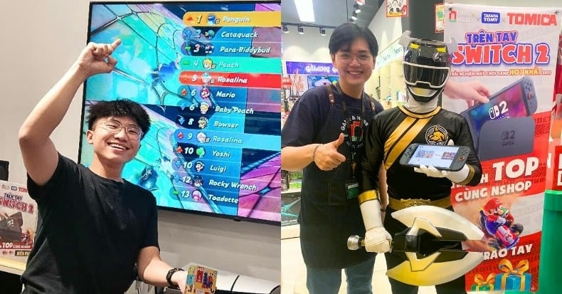 Trải nghiệm tham gia giải đua xe Mario kart World tại nShop trên Nintendo Switch 2