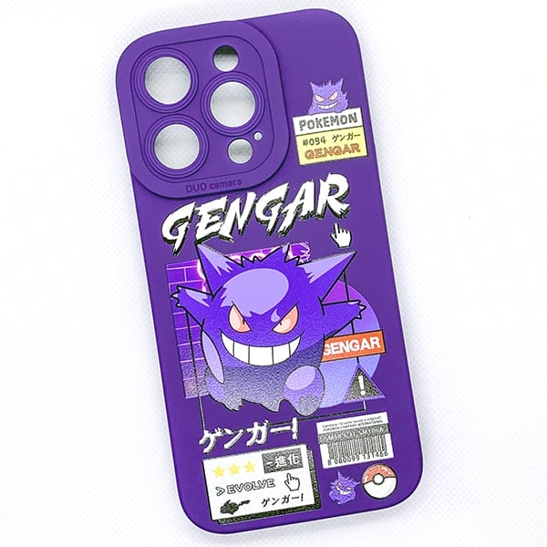 Case ốp hình Pokemon có bản quyền Gengar Poster giá rẻ cho iPhone 15 Pro Max
