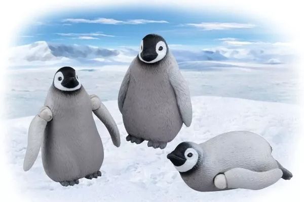 Mô hình Chim Cánh Cụt Hoàng Đế Ania AS-31 Emperor Penguin Children đồ chơi động vật hoang dã sống động đến từng chi tiết