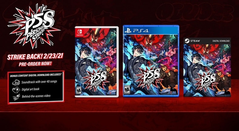 Persona 5 Strikers Launch Edition Nintendo Switch PS4 PC PS5