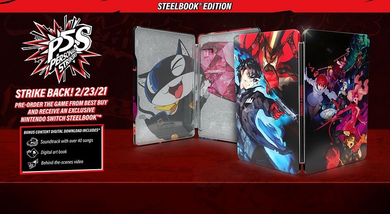 Persona 5 Strikers SteelBook Limited Edition Nintendo Switch giá rẻ