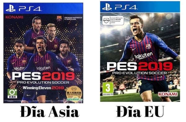 distinguish between PES EU and Asia discs