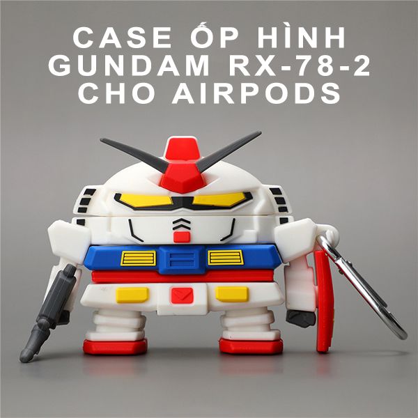 Phụ kiện Case ốp hình Gundam RX-78-2 cho hộp sạc AirPods