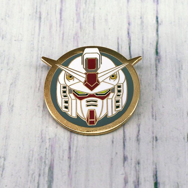 Phụ kiện trang trí cài áo Huy hiệu logo tròn hình đầu RX-78-2 Gundam