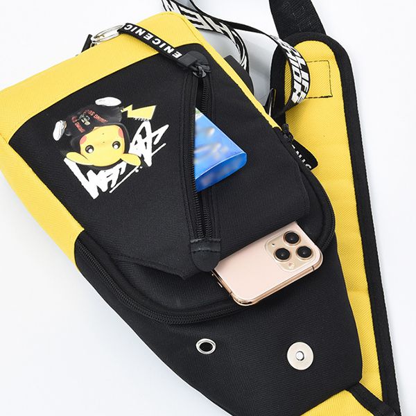 Phụ kiện Túi đeo chéo Pikachu tặng kèm móc khóa Pokemon