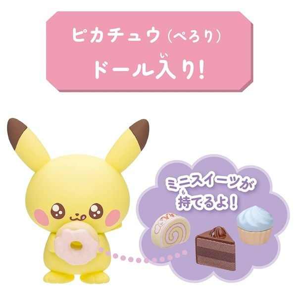Mô hình Pokemon Pokepeace House Sweets Store Pikachu lắp ráp dễ thương mua trang trí trưng bày sưu tầm làm quà tặng