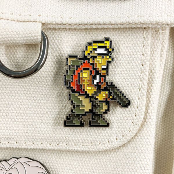 Pin cài áo retro pixel game Rambo Lùn Metal Slug