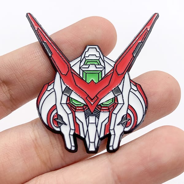 Pin ghim cài áo balo trang trí hình Gundam Astray Red