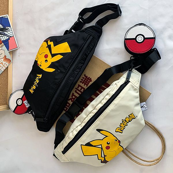 Túi bao tử Pokemon Pikachu Poke Ball màu đen đeo đi chơi đi tập thể dục thiết kế đẹp mắt bền chắc