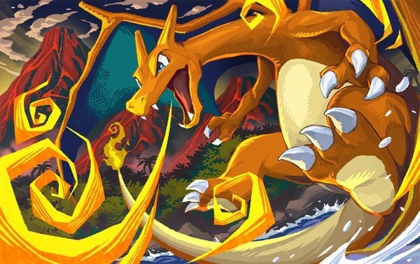 Pokemon Card Illustration GrandPrix charizard