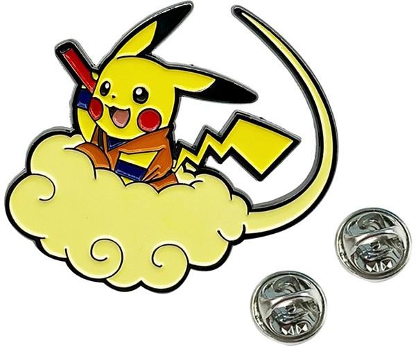 Huy hiệu pin kim loại Pokemon Pikachu Goku làm phụ kiện trang trí áo khoác balo túi đeo chéo